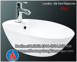 Lavabo đặt bàn,chậu nail Vigalcera V52