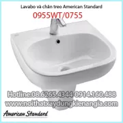 Lavabo và chân treo AMERICAN 0955WT/0755