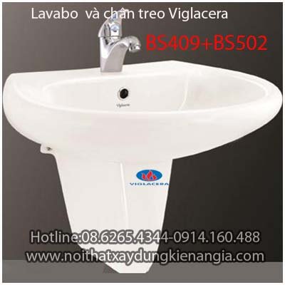 Lavabo  hân treo Viglacera BS409+BS502