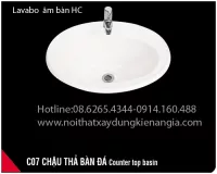 Lavabo âm bàn HC C07