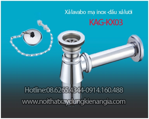 Xả lavabo bầu lắng chuyên dùng khách sạn  KAG-KX03