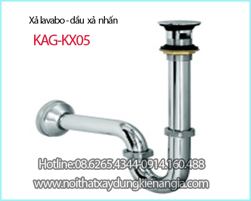 Xả lavabo đầu nhấn KAG-KX05