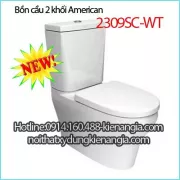 Bồn cầu bệt 2 khối American Standard 2309SC-WT