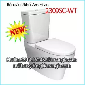 Bồn cầu bệt 2 khối American Standard 2309SC-WT