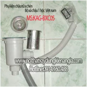 Bộ xả chậu rửa chén 1 hộc KAG-BXC05
