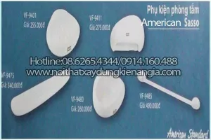 Bộ phụ kiện phòng tắm bằng sứ AMERICAN SASSO