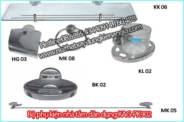 Bộ phụ kiện phòng tắm giá rẻ KAG-PK902
