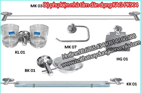 Bộ phụ kiện phòng tắm KAG-PK904