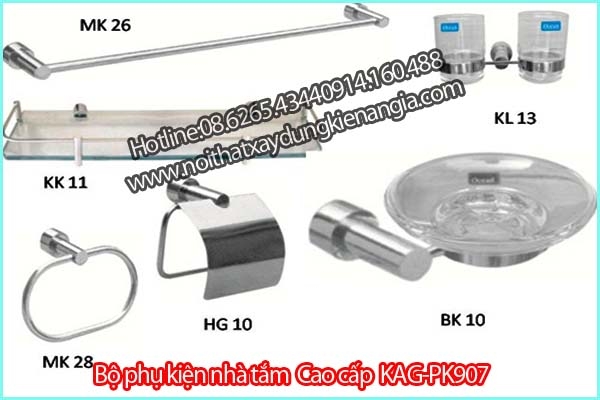 Bộ phụ kiện phòng tắm KAG-PK907