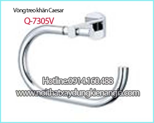 Giá treo khăn,vòng treo khăn khô inox 304 chính hãng CAESAR Q7305V