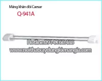 Giá treo khăn đôi inox,để sứ chính hãng CAESAR Q941A