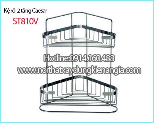 Kệ rổ xà phòng góc 2 tầng CAESAR ST810V