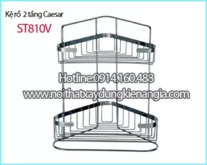 Kệ rổ xà phòng góc 2 tầng CAESAR ST810V