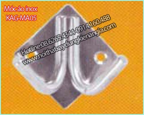 Móc áo đôi INOX,móc đôi hình thoi KAG-MA05
