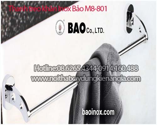 Giá treo khăn INOX BẢO M8-801