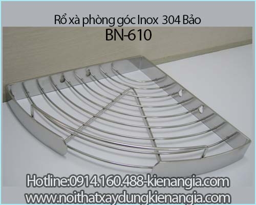 Rổ xà phòng góc INOX 304 BẢO KAG-BN610