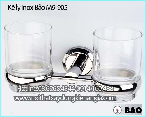 Kệ ly, bàn chải Inox BẢO M9-905 SUS304