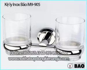 Kệ ly, bàn chải Inox BẢO M9-905 SUS304
