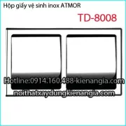 Hộp giấy vệ sinh đôi âm tường ATMOR TD 8088