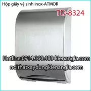 Hộp giấy vệ sinh inox sus304 ATMOR TD 8324