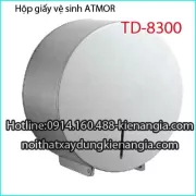 Hộp giấy vệ sinh tròn bằng inox sus304 ATMOR TD8300