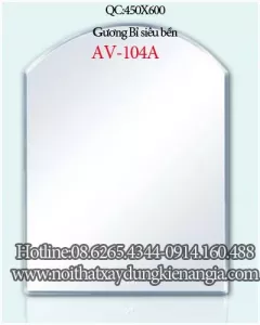 Gương kính giá rẻ Tân An Vinh 450x600 AV104A