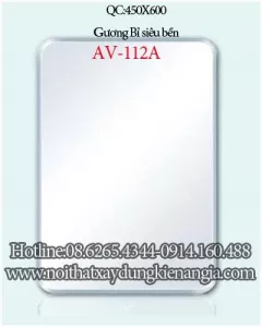 Gương soi,kính phòng tắm Tân An Vinh 450x600 AV112A
