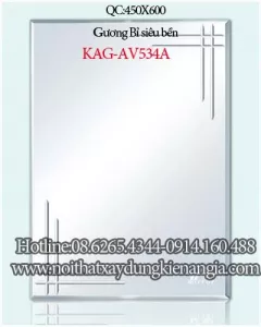 Gương kiểu siêu bền Tân An Vinh 450x600 KAG-AV534A