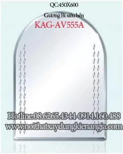 Gương kính phòng tắm nhà phố 450x600 KAG-AV555A
