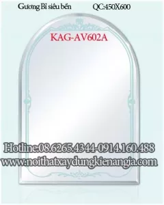 Kính Bỉ sơn màu hoa văn 450x600 KAG-AV602A