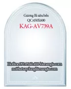 Gương phòng tắm có viền hoa văn 450x600 KAG-AV739A
