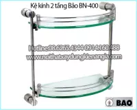 Kệ kính 2 tầng BẢO BN 400