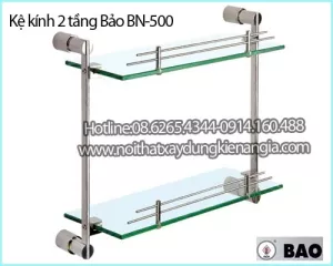 Kệ kính 2 tầng BẢO BN 500