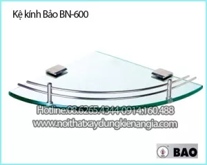 Kệ kính,Kệ góc phòng tắm Inox BẢO BN 600
