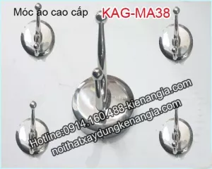 Móc áo inox 304,móc đôi cao cấp KAG-MA38