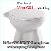 Bàn cầu cụt màu trắng giá rẻ KAG-C01