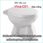 Bàn cầu cụt màu trắng giá rẻ KAG-C01