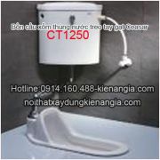 Bồn cầu xổm thùng nước treo Caesar CT1250 trọn bộ