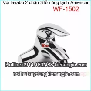 Vòi lavabo 2 chân-vòi 3 lỗ  American KAG-WF1502