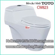 Bồn cầu 1 khối Nhật Bản Toto CW823