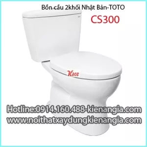 Bồn cầu 2 khối Toto Nhật Bản CS300