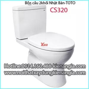 Bồn cầu 2 khối Toto Nhật Bản CS320