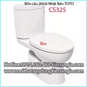 Bồn cầu 2 khối Toto Nhật Bản CS325