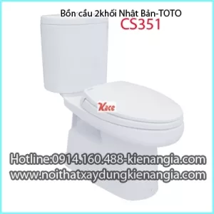 Bồn cầu 2 khối Toto Nhật Bản CS351 BM2023