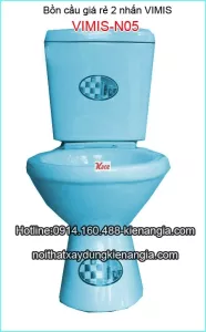 Bồn cầu giá rẻ,bệt giá rẻ 2 nhấn VIMIS-N05