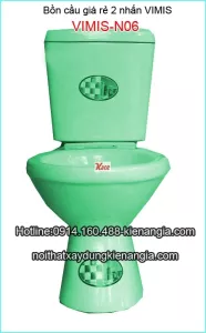 Bồn cầu giá rẻ,bệt giá rẻ 2 nhấn VIMIS-N06