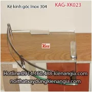 Kệ kính góc Inox 304 KAG-XK023
