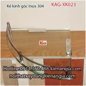 Kệ kính góc Inox 304 KAG-XK023