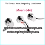 Vòi lavabo âm tường, vòi bồn tắm nóng lạnh Moen-5442