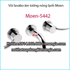 Vòi lavabo âm tường, vòi bồn tắm nóng lạnh Moen-5442
